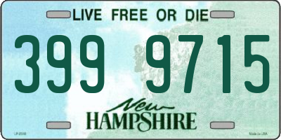 NH license plate 3999715