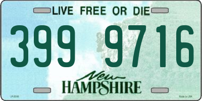 NH license plate 3999716