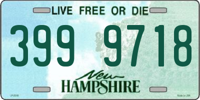 NH license plate 3999718