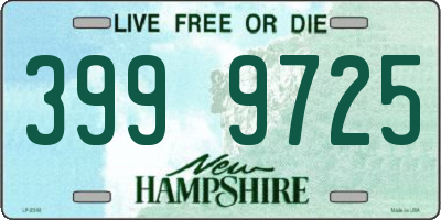 NH license plate 3999725