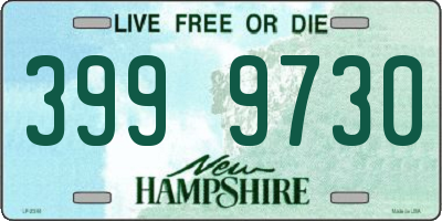 NH license plate 3999730