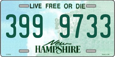 NH license plate 3999733