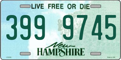 NH license plate 3999745