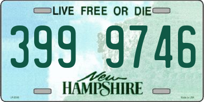 NH license plate 3999746