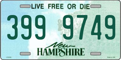 NH license plate 3999749