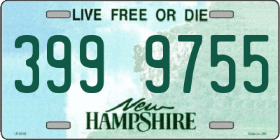 NH license plate 3999755