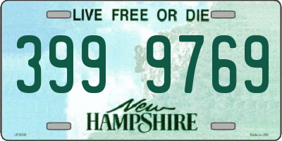 NH license plate 3999769