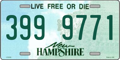 NH license plate 3999771