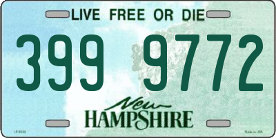 NH license plate 3999772