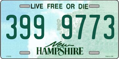 NH license plate 3999773