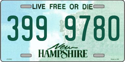 NH license plate 3999780