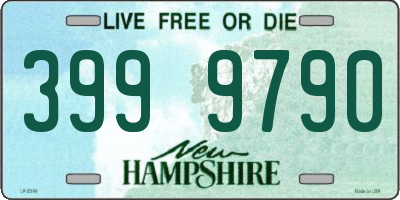 NH license plate 3999790