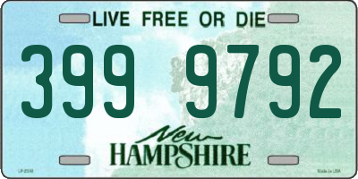 NH license plate 3999792