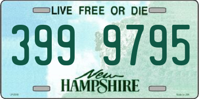 NH license plate 3999795