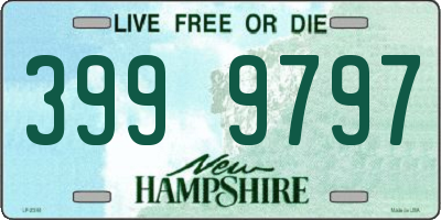 NH license plate 3999797