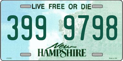 NH license plate 3999798