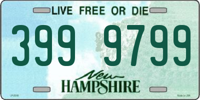 NH license plate 3999799