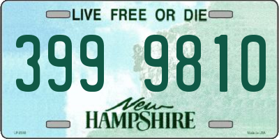 NH license plate 3999810