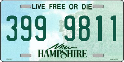 NH license plate 3999811