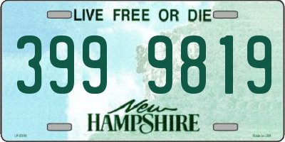 NH license plate 3999819