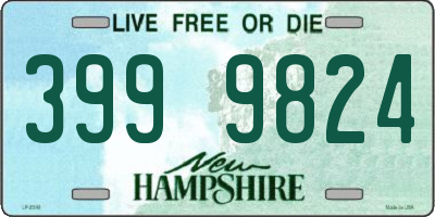 NH license plate 3999824