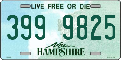 NH license plate 3999825