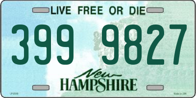 NH license plate 3999827