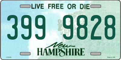 NH license plate 3999828