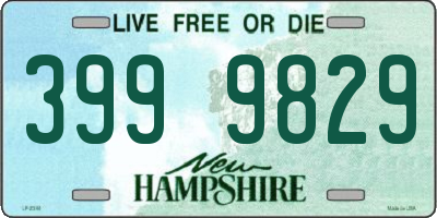 NH license plate 3999829