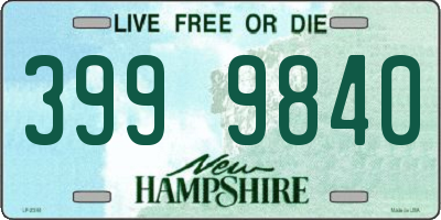 NH license plate 3999840