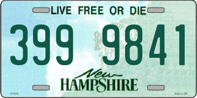 NH license plate 3999841