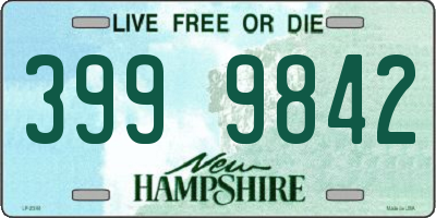 NH license plate 3999842