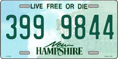 NH license plate 3999844