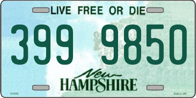 NH license plate 3999850