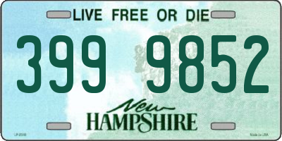 NH license plate 3999852