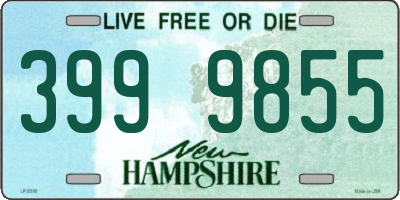 NH license plate 3999855