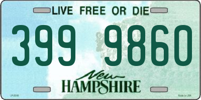 NH license plate 3999860