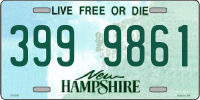 NH license plate 3999861