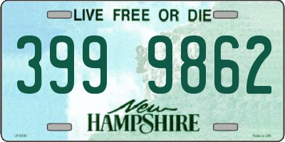 NH license plate 3999862