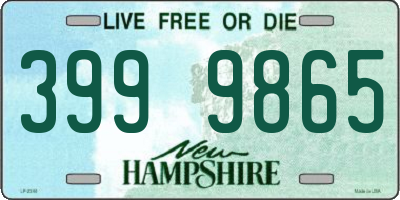 NH license plate 3999865