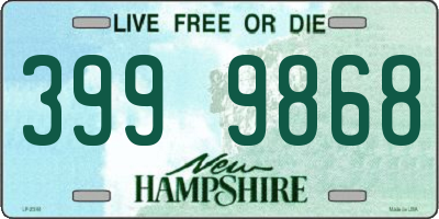 NH license plate 3999868