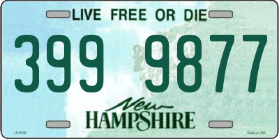 NH license plate 3999877