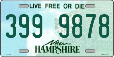 NH license plate 3999878