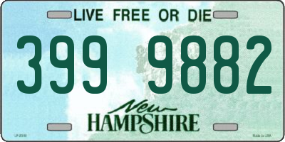 NH license plate 3999882