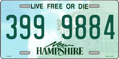 NH license plate 3999884