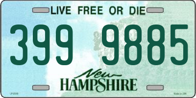 NH license plate 3999885