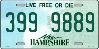 NH license plate 3999889