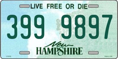 NH license plate 3999897