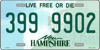 NH license plate 3999902