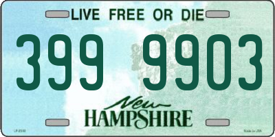 NH license plate 3999903